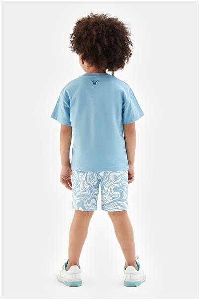 Nebbati Erkek Çocuk Mavi Tshirt