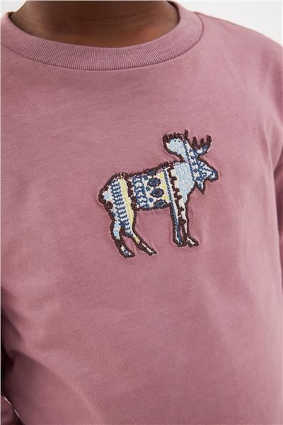 Nebbati Erkek Çocuk Mor T-Shirt