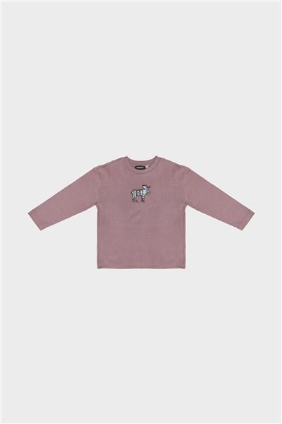 Nebbati Erkek Çocuk Mor T-Shirt