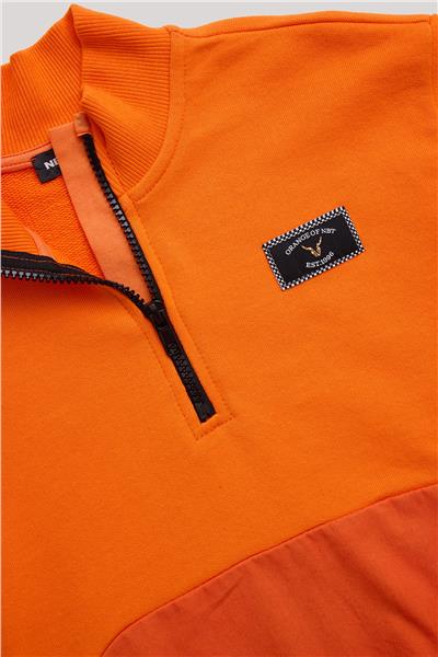 Nebbati Erkek Çocuk Oranj Sweatshirt
