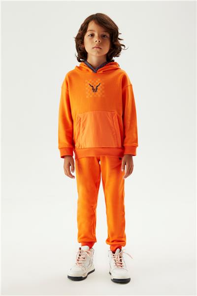 Nebbati Erkek Çocuk Oranj Sweatshirt