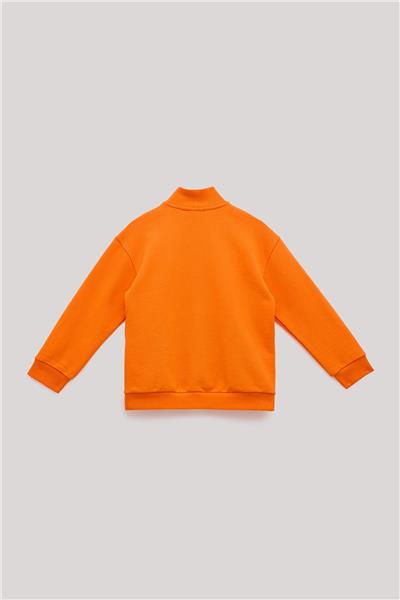 Nebbati Erkek Çocuk Oranj Sweatshirt