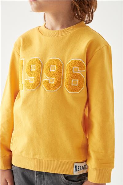 Nebbati Erkek Çocuk Oranj Sweatshirt