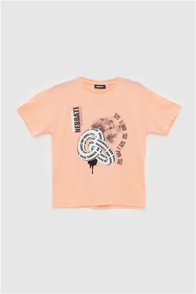 Nebbati Erkek Çocuk Oranj T-Shirt