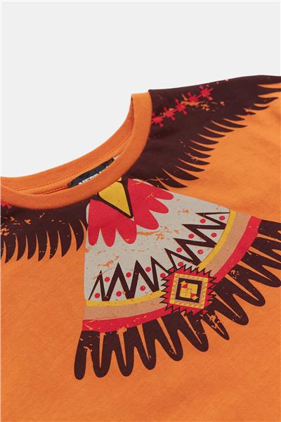 Nebbati Erkek Çocuk Oranj Tshirt