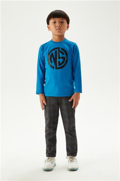 Nebbati Erkek Çocuk Saks T-Shirt