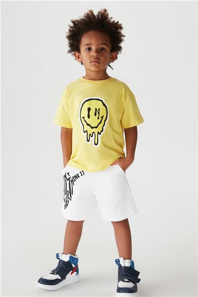 Nebbati Erkek Çocuk Sarı T-Shirt