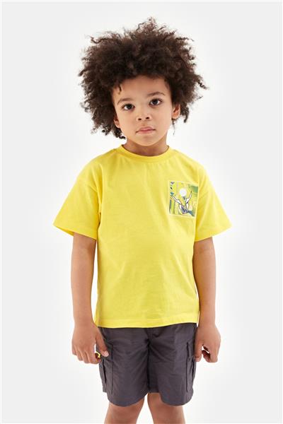 Nebbati Erkek Çocuk Sarı Tshirt