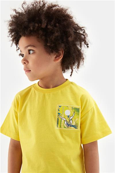 Nebbati Erkek Çocuk Sarı Tshirt