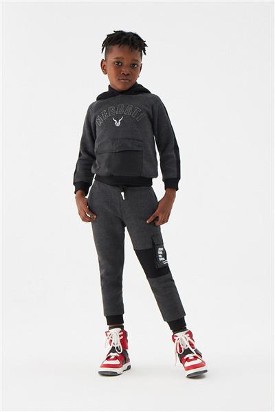 Nebbati Erkek Çocuk Siyah Sweatshirt