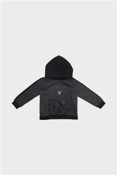 Nebbati Erkek Çocuk Siyah Sweatshirt