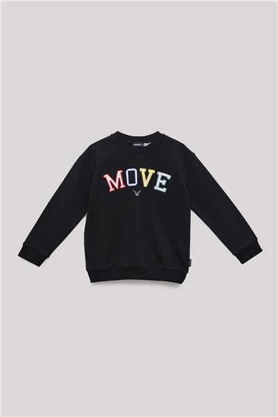 Nebbati Erkek Çocuk Siyah Sweatshirt