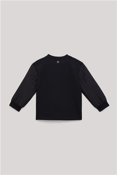Nebbati Erkek Çocuk Siyah Sweatshirt