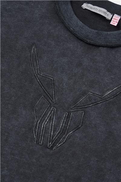 Nebbati Erkek Çocuk Siyah Sweatshirt