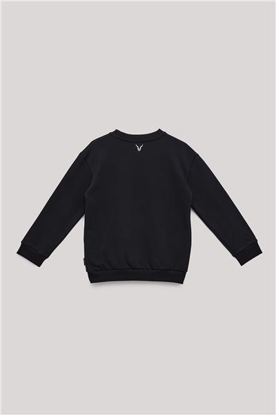 Nebbati Erkek Çocuk Siyah Sweatshirt