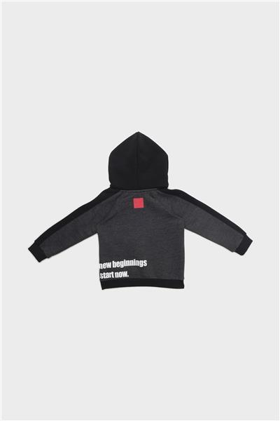 Nebbati Erkek Çocuk Siyah Sweatshirt