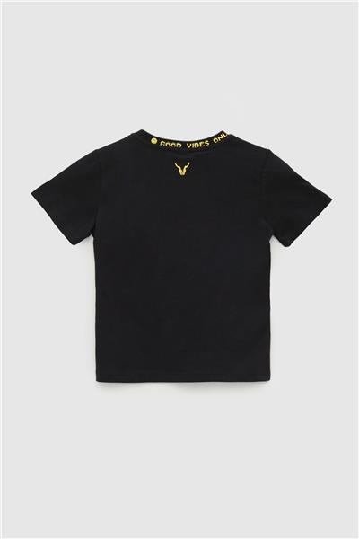 Nebbati Erkek Çocuk Siyah T-Shirt