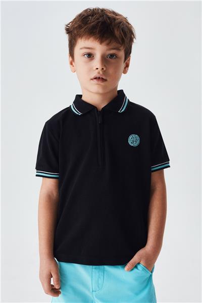 Nebbati Erkek Çocuk Siyah T-Shirt