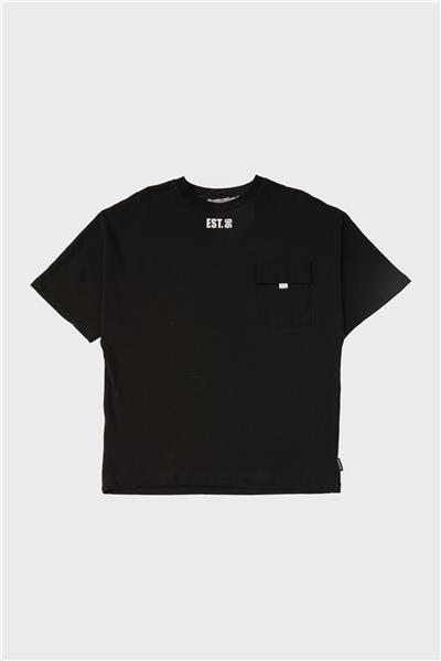 Nebbati Erkek Çocuk Siyah T-Shirt