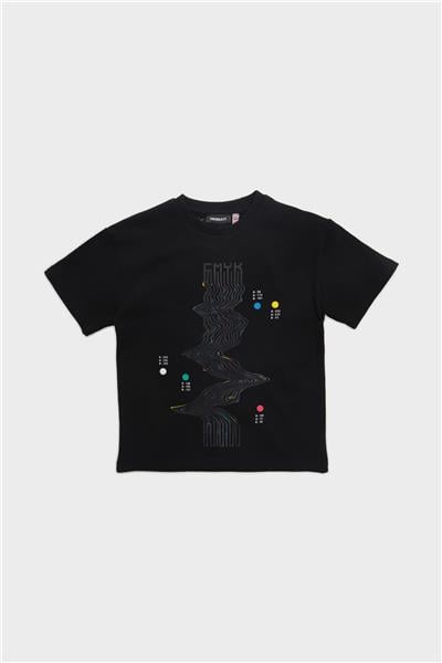 Nebbati Erkek Çocuk Siyah T-Shirt