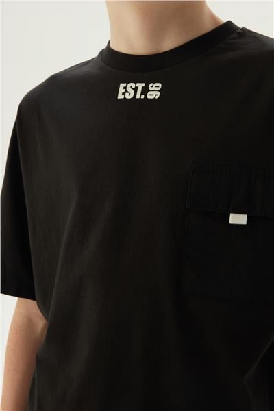 Nebbati Erkek Çocuk Siyah T-Shirt