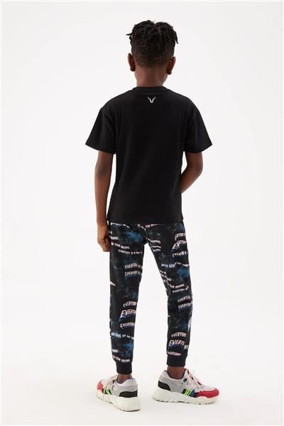Nebbati Erkek Çocuk Siyah T-Shirt