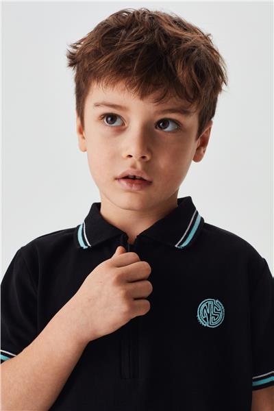 Nebbati Erkek Çocuk Siyah T-Shirt