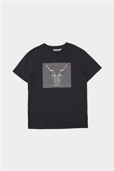 Nebbati Erkek Çocuk Siyah Tshirt