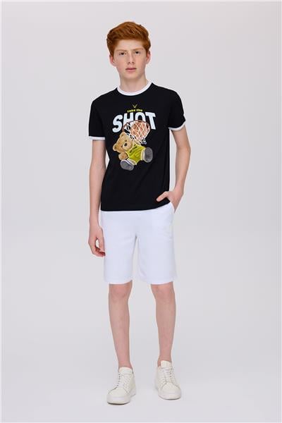 Nebbati Erkek Çocuk Siyah TshirtNebbati Erkek Çocuk Siyah Tshirt