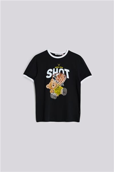 Nebbati Erkek Çocuk Siyah TshirtNebbati Erkek Çocuk Siyah Tshirt
