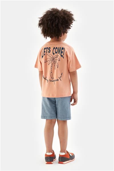Nebbati Erkek Çocuk Somon Tshirt