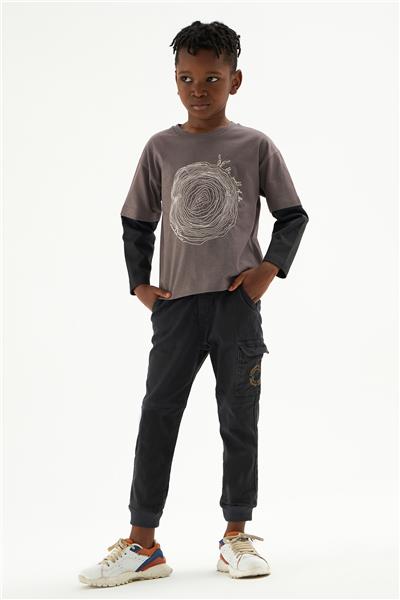 Nebbati Erkek Çocuk Vizon Tshirt