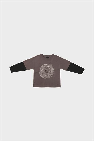 Nebbati Erkek Çocuk Vizon Tshirt