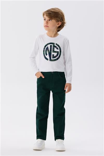 Nebbati Erkek Çocuk Yeşil Pantolon
