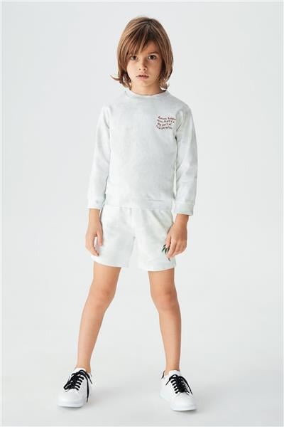 Nebbati Erkek Çocuk Yeşil Sweatshirt
