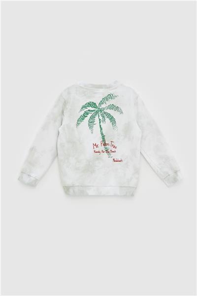 Nebbati Erkek Çocuk Yeşil Sweatshirt