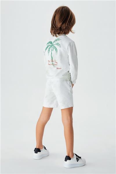 Nebbati Erkek Çocuk Yeşil Sweatshirt
