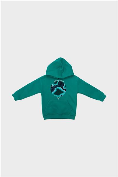 Nebbati Erkek Çocuk Yeşil Sweatshirt