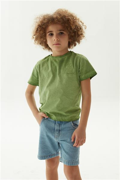 Nebbati Erkek Çocuk Yeşil T-Shirt