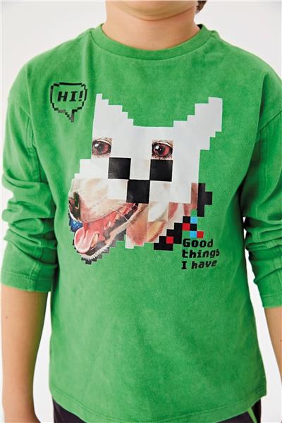 Nebbati Erkek Çocuk Yeşil T-Shirt