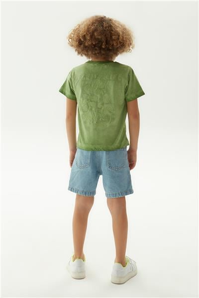 Nebbati Erkek Çocuk Yeşil T-Shirt
