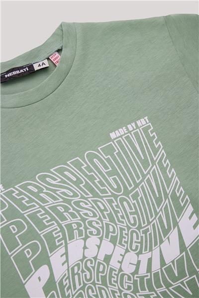 Nebbati Erkek Çocuk Yeşil T-Shirt