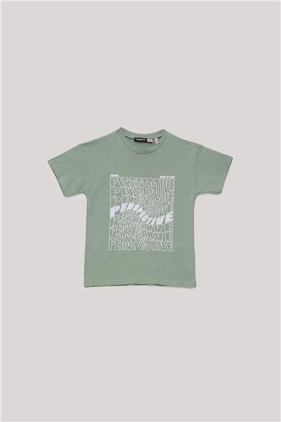 Nebbati Erkek Çocuk Yeşil T-Shirt
