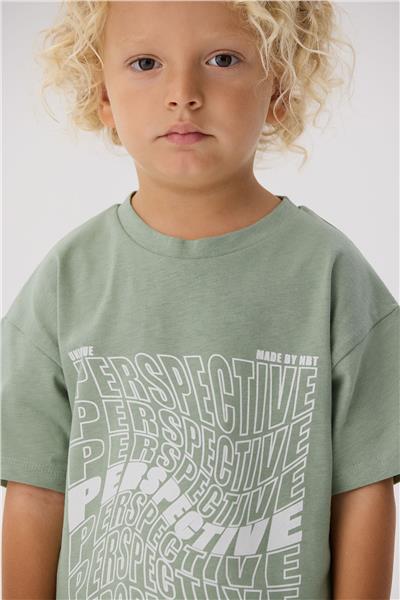 Nebbati Erkek Çocuk Yeşil T-Shirt