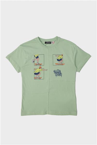 Nebbati Erkek Çocuk Yeşil Tshirt