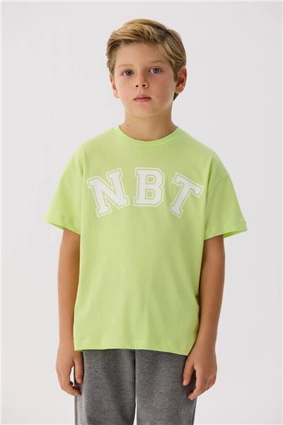 Nebbati Erkek Çocuk Yeşil Tshirt