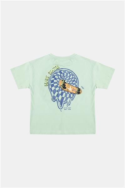 Nebbati Erkek Çocuk Yeşil Tshirt