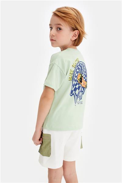 Nebbati Erkek Çocuk Yeşil Tshirt