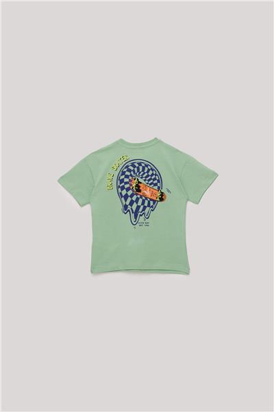 Nebbati Erkek Çocuk Yeşil Tshirt