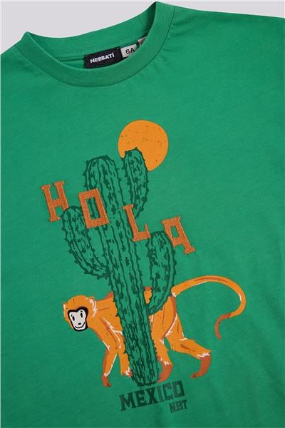Nebbati Erkek Çocuk Yeşil TshirtNebbati Erkek Çocuk Yeşil Tshirt